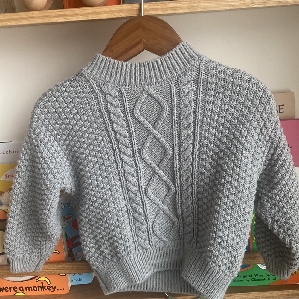 Quincy Mae cable knit sweater